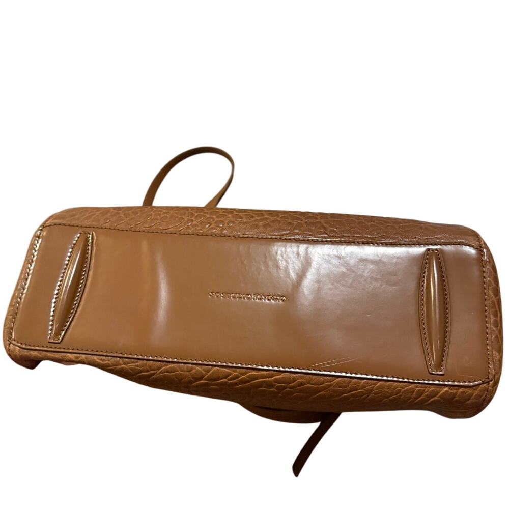 NWOT M. Gemi 30 Studio Maggio Essa Essential Brown Leather Bag - Picture 7 of 10